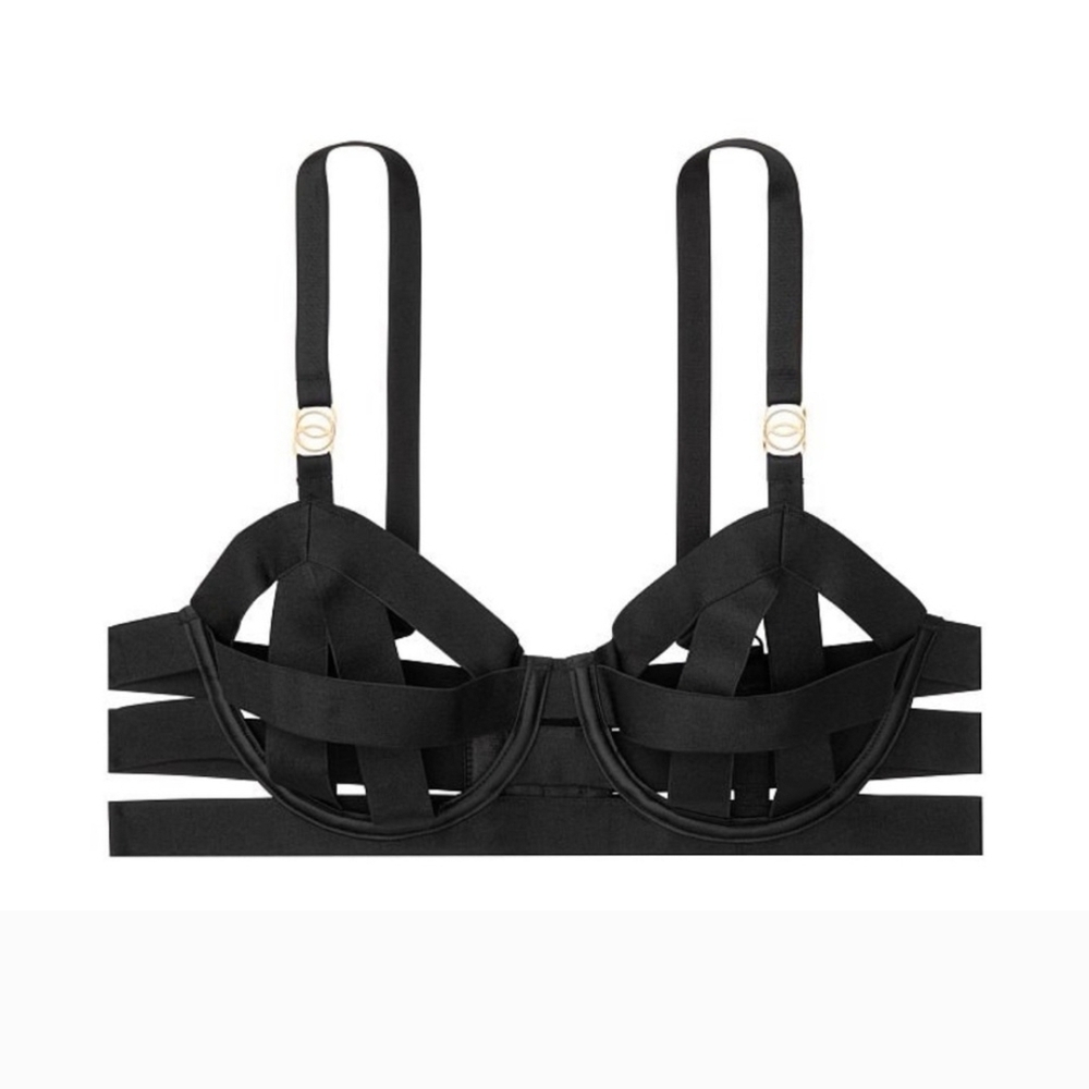 Black Strappy Bra